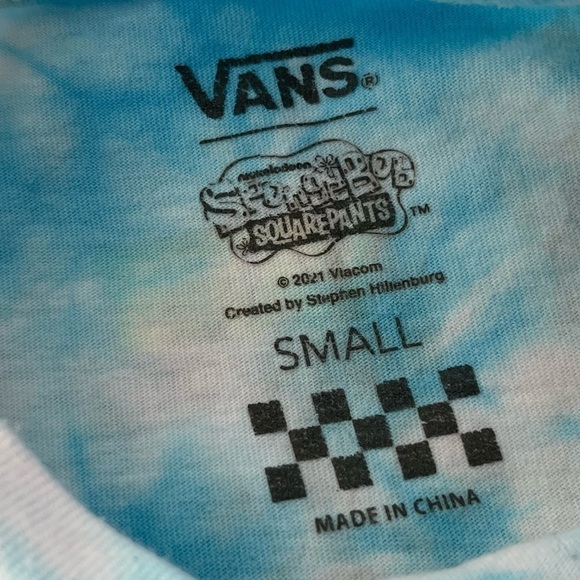 ASOS | Vans X Spongebob Jump Out tie-dye T-shirt in blue | SOLDOUT - Picture 6 of 6